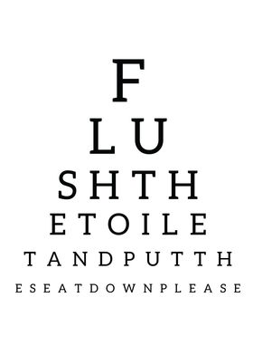 Eye Exam Bathroom Flush