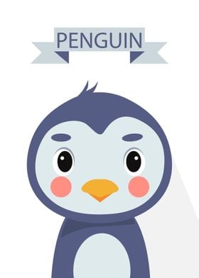 Cute Penguin Portrait 