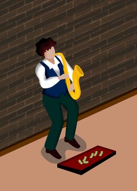 street saxophone