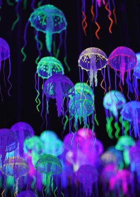 Jellyfish Colourful