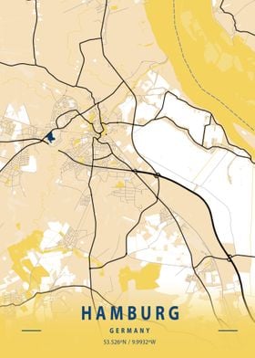 Hamburg Germany Map