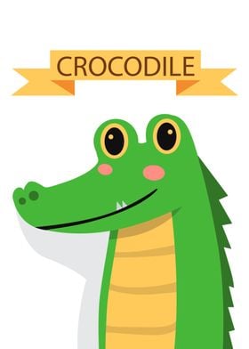 Cute Crocodile Poster