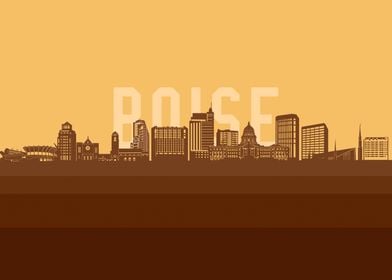 boise skyline retro 2