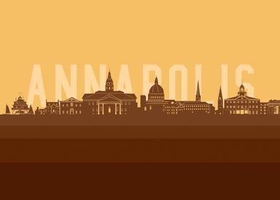 annapolis skyline retro2