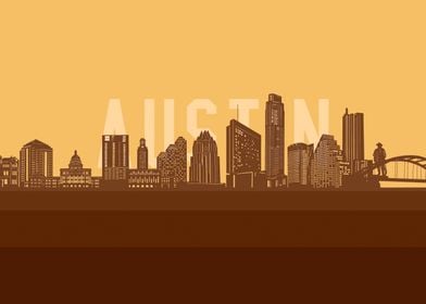 austin skyline retro2