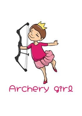 Cute Archery Girl Bow