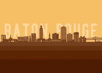 baton rouge skyline retro2