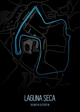Laguna Seca Track Map