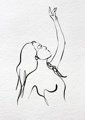 ONE LINE ART WOMAN 05