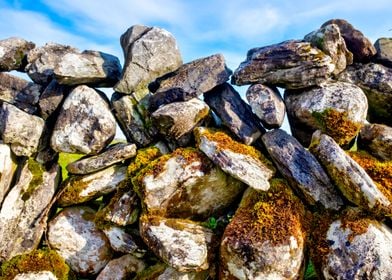 Dry stone wall