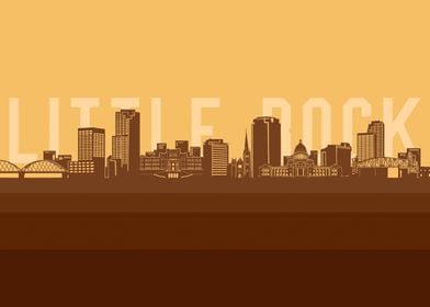 little rock skyline retro2