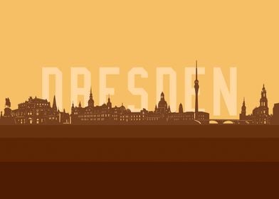 dresden skyline retro 2