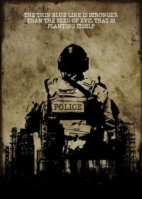 Police Wall Art Decor