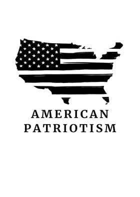 Patriotism Black White