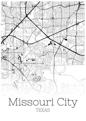 Missouri City Texas map