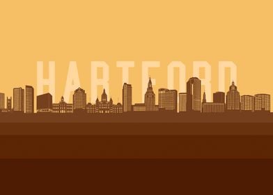 hartford skyline retro 2