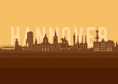 hannover skyline retro 2