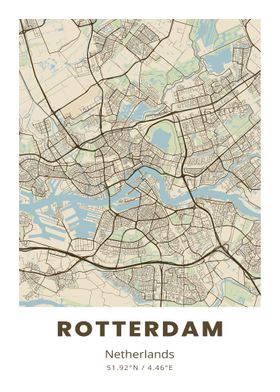 Rotterdam City Map