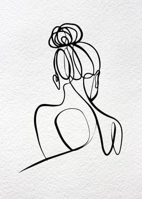  ONE LINE ART WOMAN 09