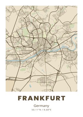 Frankfurt City Map