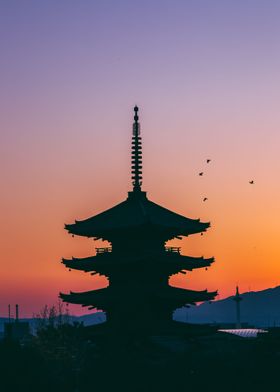 Sunset In Kyoto