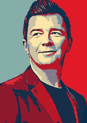 Rick Astley portrait Rickrolling rick-roll Never Gonna Give You Up Canvas  Print / Canvas Art by Argo - Pixels Canvas Prints