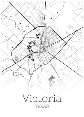 Victoria Texas City map