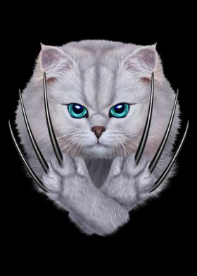 Warrior White Cat