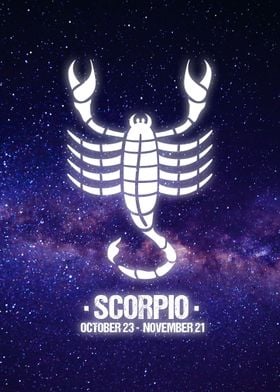 Scorpio Zodiac Wall Art