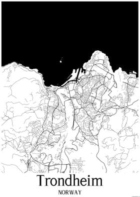 Trondheim Norway Map