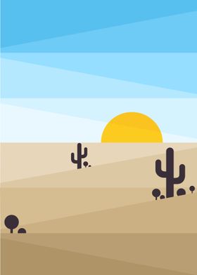 abstract desert art