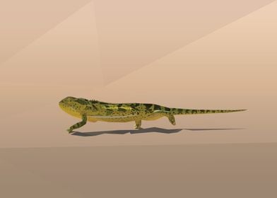 Low Poly Chameleon