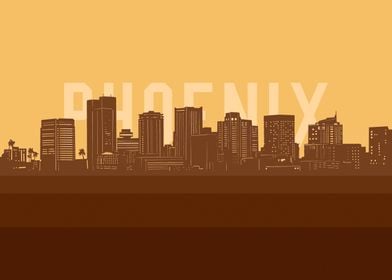 phoenix skyline retro 2