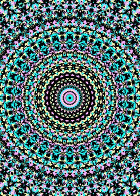 Colorful Trippy Mandala