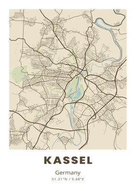 Kassel City Map
