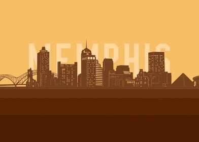 memphis skyline retro 2