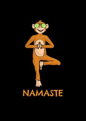 Yoga Monkey Namaste