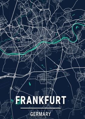 Frankfurt Germany Map