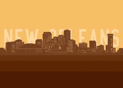 new orleans skyline retro2