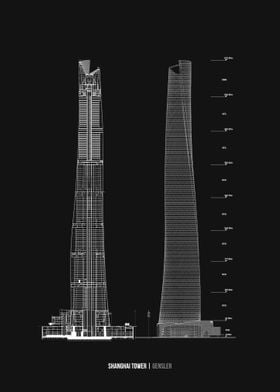 Shanghai Tower +section