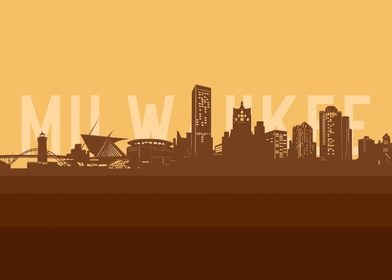 milwaukee skyline retro 2