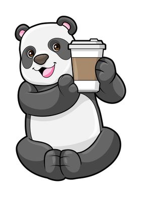 Panda Cup of Coffee