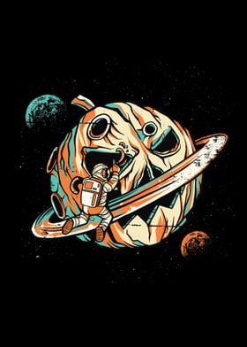 Pumpkin Space Man