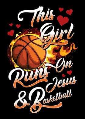 Girl Jesus And Basketball