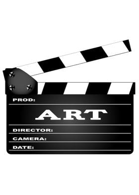 Art Movie Clapperboard