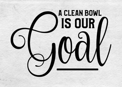 A clean bowl