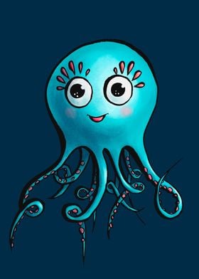 Cute Octopus Character