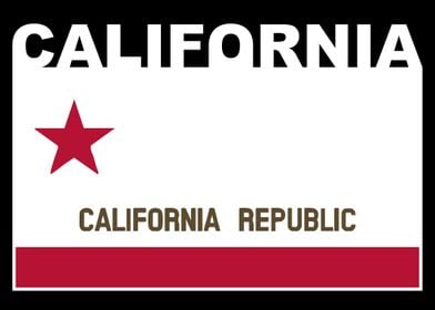 California State Text Flag