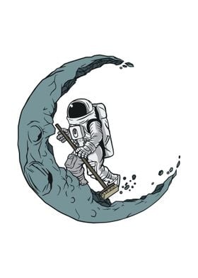 Astronaut Moon Walk