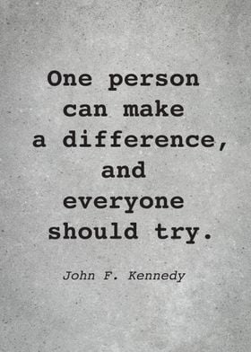 John F Kennedy Quote L005